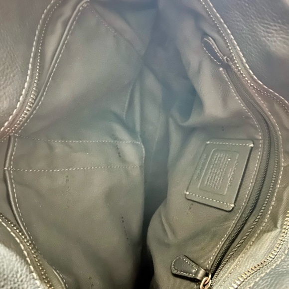 Coach Gray Leather Shoulder Bag - Picture 7 of 7